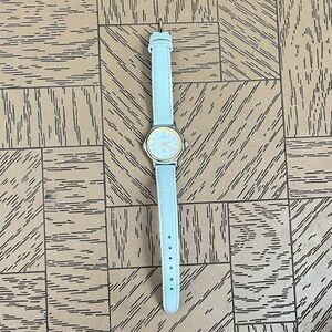 Caprice Mint Green Leather Strap Watch